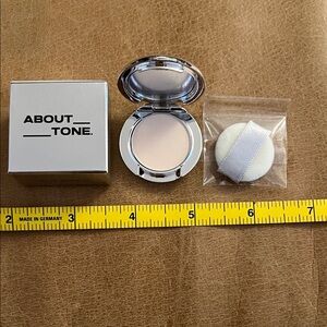 (New) About Tone Blur Silver Powder Pact Tiny Silver 1.5 Cool Fair